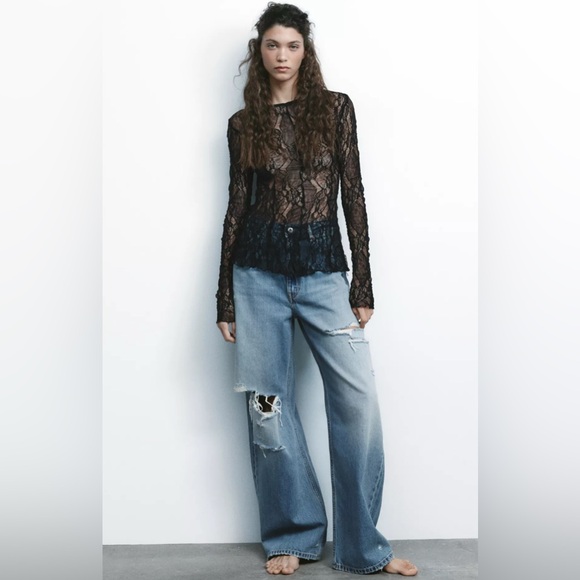 NWT Zara Baggy Fit Jeans - Picture 1 of 5